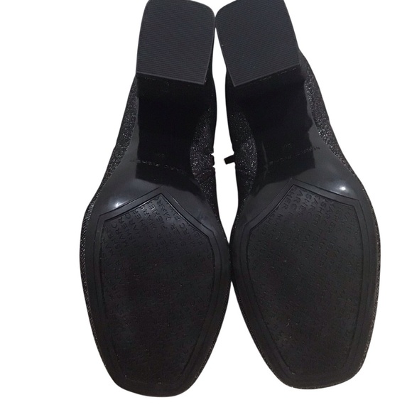 Marc Fisher Gemi Silver Black Block Heel Bootie - Picture 10 of 10